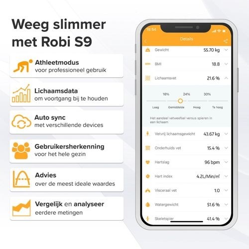 Nafsin Home Robi Robi S9 weegschaal kopen? | Bestel online!